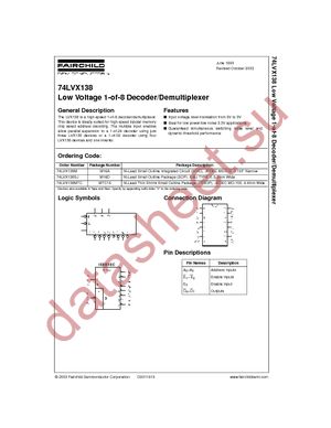 74LVX138MTCX datasheet  